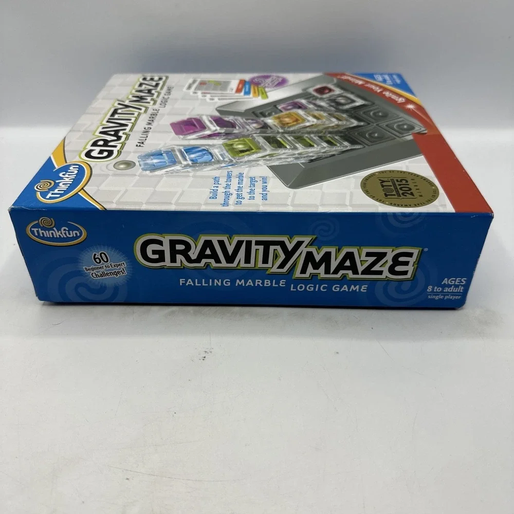 GRAVITY MAZE ThinkFun Falling Marble Logic Game Complete 2014